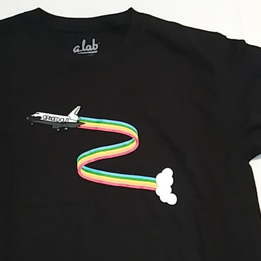 A.lab Spaced out black Tee(guy)